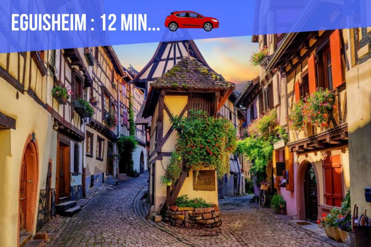 Le Blue St Leon : 2 Pieces Cozy Lit King Size Wifi Daire Colmar Dış mekan fotoğraf